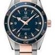 Seamaster 300 Omega Master Co-axial 41mm Blue Dial on Two Tone Bracelet thumbnail