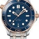 Omega Seamaster Diver 300M Co-Axial Master Chronometer Steel Sedna Gold thumbnail