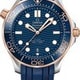 Omega Seamaster Diver 300M Co-Axial Master Chronometer Steel & Sedna Gold on Strap thumbnail