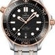 Omega Seamaster Diver 300M Co-Axial Master Chronometer Black Dial Sedna Gold thumbnail