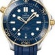 Omega Seamaster Diver 300M Co-Axial Master Chronometer Steel Yellow Gold on Strap thumbnail