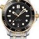 Omega Seamaster Diver 300M Co-Axial Master Chronometer Black Dial Yellow Gold on Bracelet thumbnail