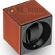 Swiss Kubik Watch Winder Single Natural Calf Leather With White Stitches Window Protect thumbnail