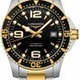 Longines Hydroconquest Black Dial Steel PVD Automatic thumbnail