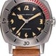 Nivada Grenchen Depthmaster 14105A02 Pacman on Brown Leather Strap thumbnail