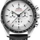 Omega Speedmaster Moonwatch Professional White Dial on Leather Strap thumbnail