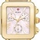 Michele Deco Sport Chronograph Gold-Plated Pink Leather Watch MWW06K000068 thumbnail