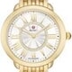 Michele Serein Mid 18k Gold-Plated Diamond Dial Watch MWW21B000160 thumbnail