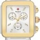 Michele Deco Sport Gold-Tone White Silicone Watch MWW06K000060 thumbnail